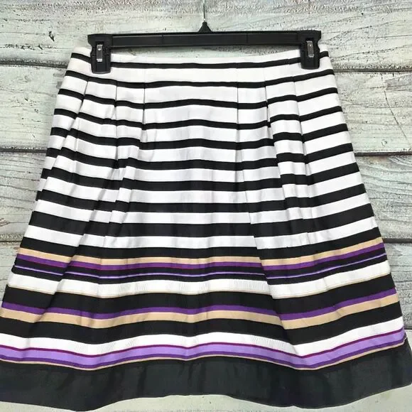 White House Black Market Striped Skirt Womens 8 - Picture 2 of 7